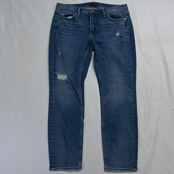 Silver 31‎ x 27 Not Your Boyfriends Light Destroyed Stretch Denim Jeans - Picture 1 of 5
